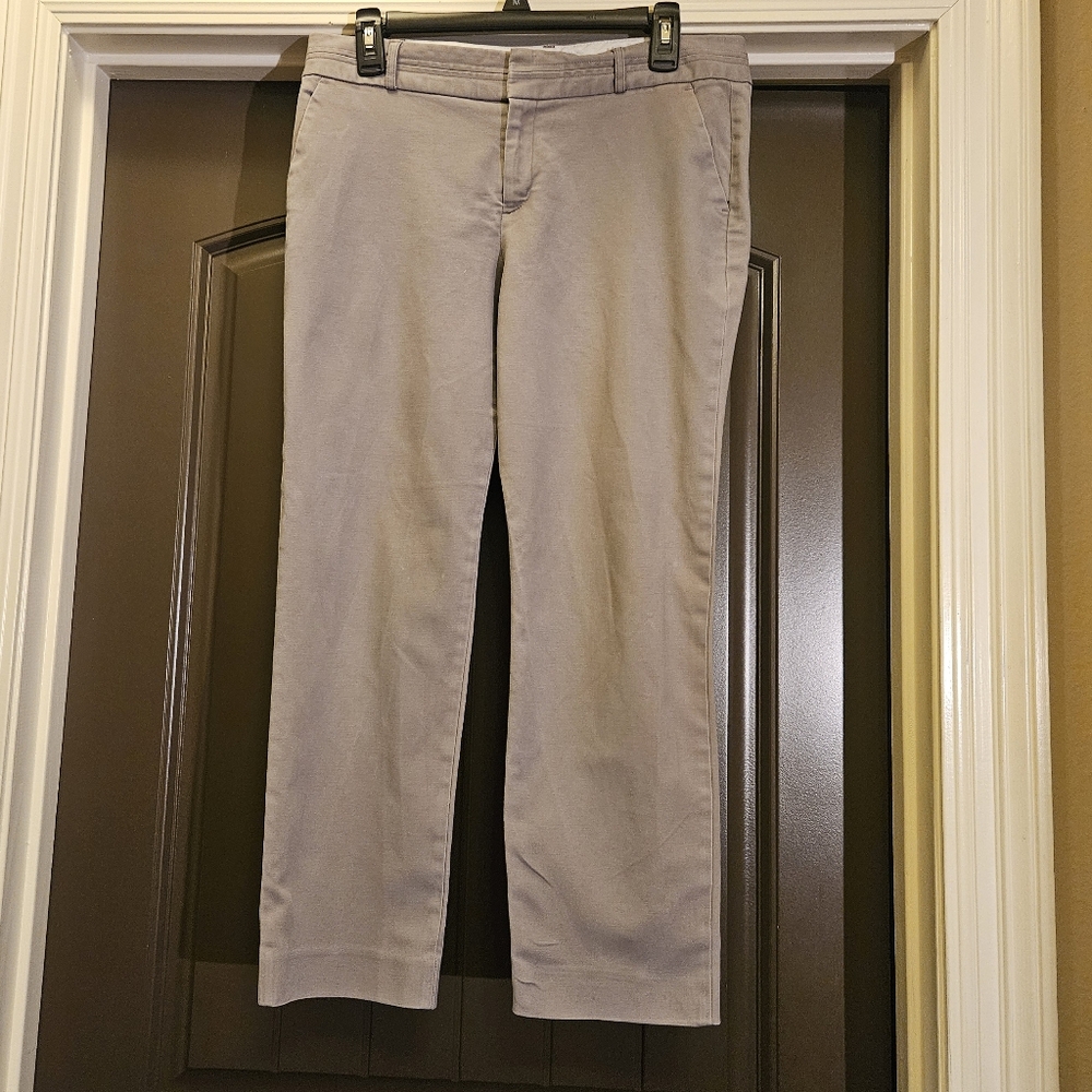 Banana Republic Martin Fit Cropped Pants, Taupe - Size 10
